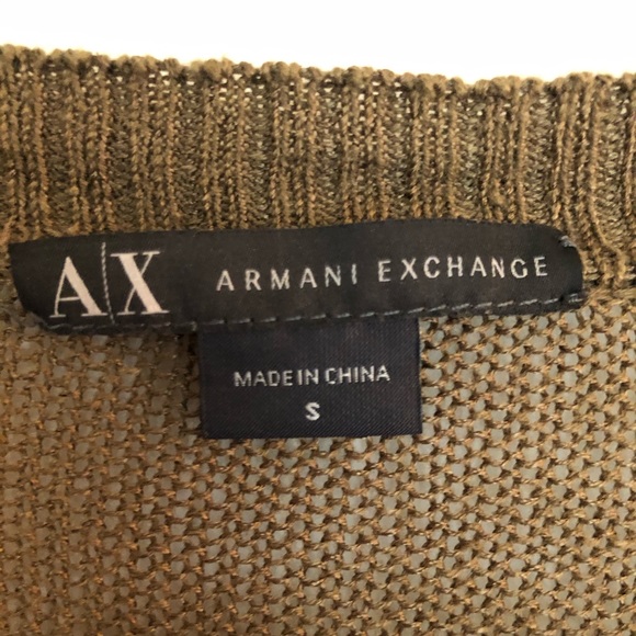 ARMANI EXCHANGE Olive long cardigan - Picture 3 of 3